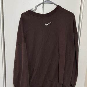 Nike Women’s Dark Brown Crewneck Sweater